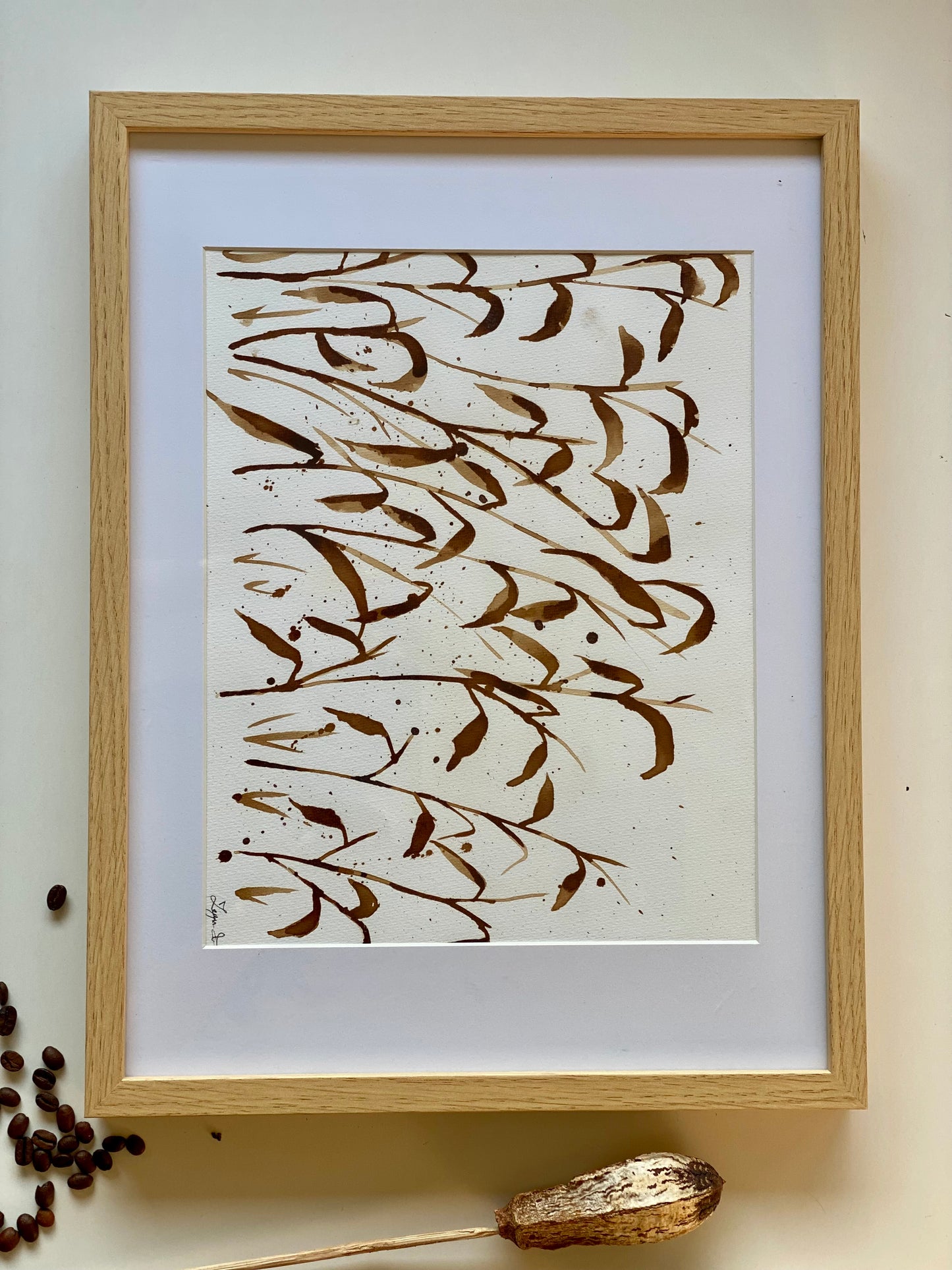 Élan du Feuillage | A4 (32 cm x 42 cm avec cadre)