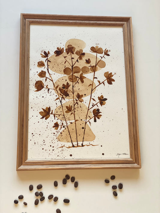 Danse de l’Équilibre | A4, Cadre bois inclus : 32,5 cm × 24 cm