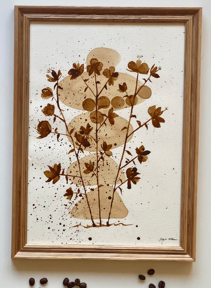 Danse de l’Équilibre | A4, Cadre bois inclus : 32,5 cm × 24 cm