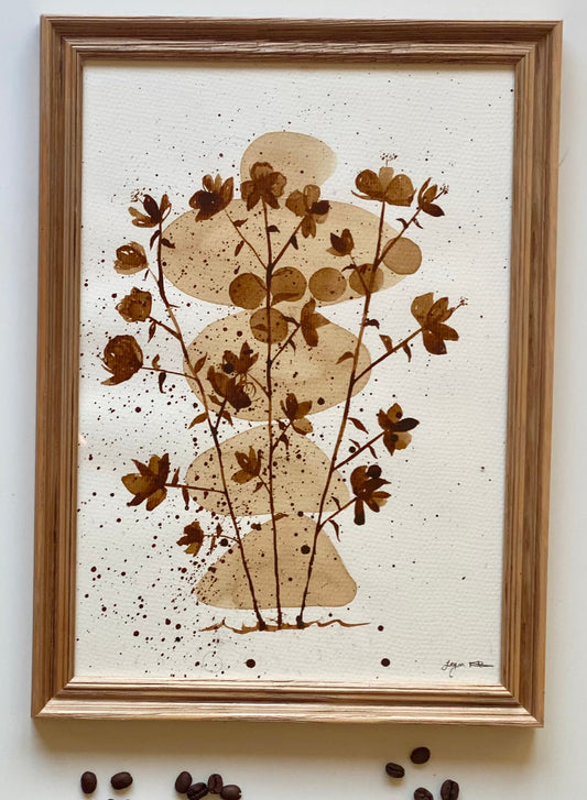 Danse de l’Équilibre | A4, Cadre bois inclus : 32,5 cm × 24 cm