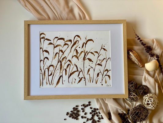 Élan du Feuillage | A4 (32 cm x 42 cm avec cadre)