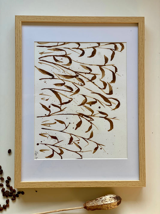 Élan du Feuillage | A4 (32 cm x 42 cm avec cadre)